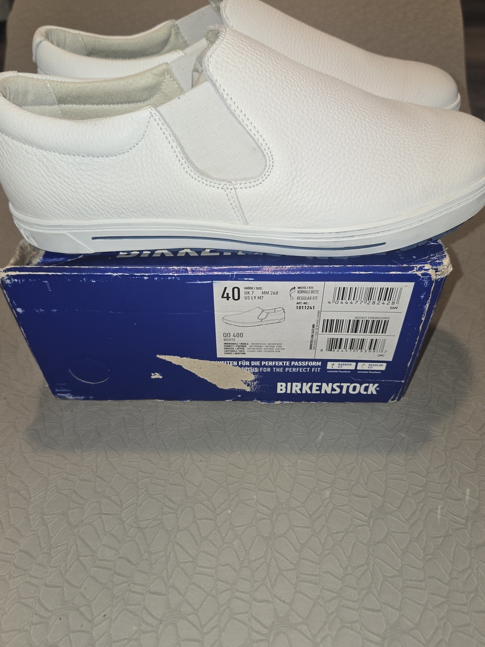 Birkenstock Women Slip-On Casual Shoe in White NEW Size 9 - Picture 1 of 8